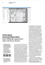 Verborgene Datenschätze heben: Das FDMLab experimentiert mit KI im Archiv